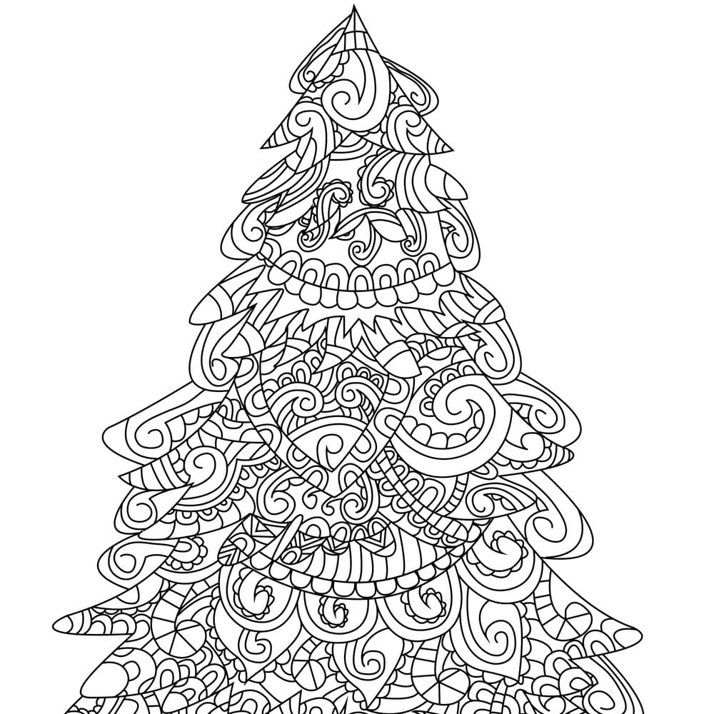 Mandalas de árbol de navidad